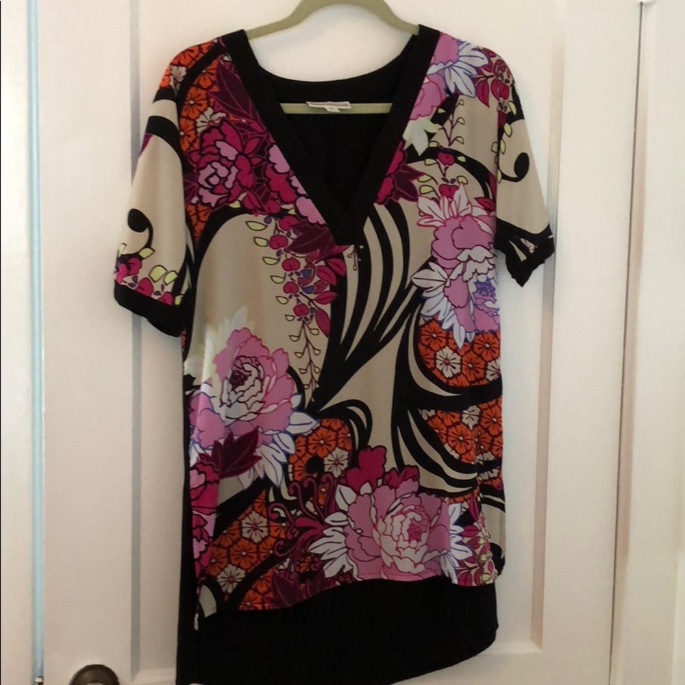 Dana Buchanan Floral hi low tunic small